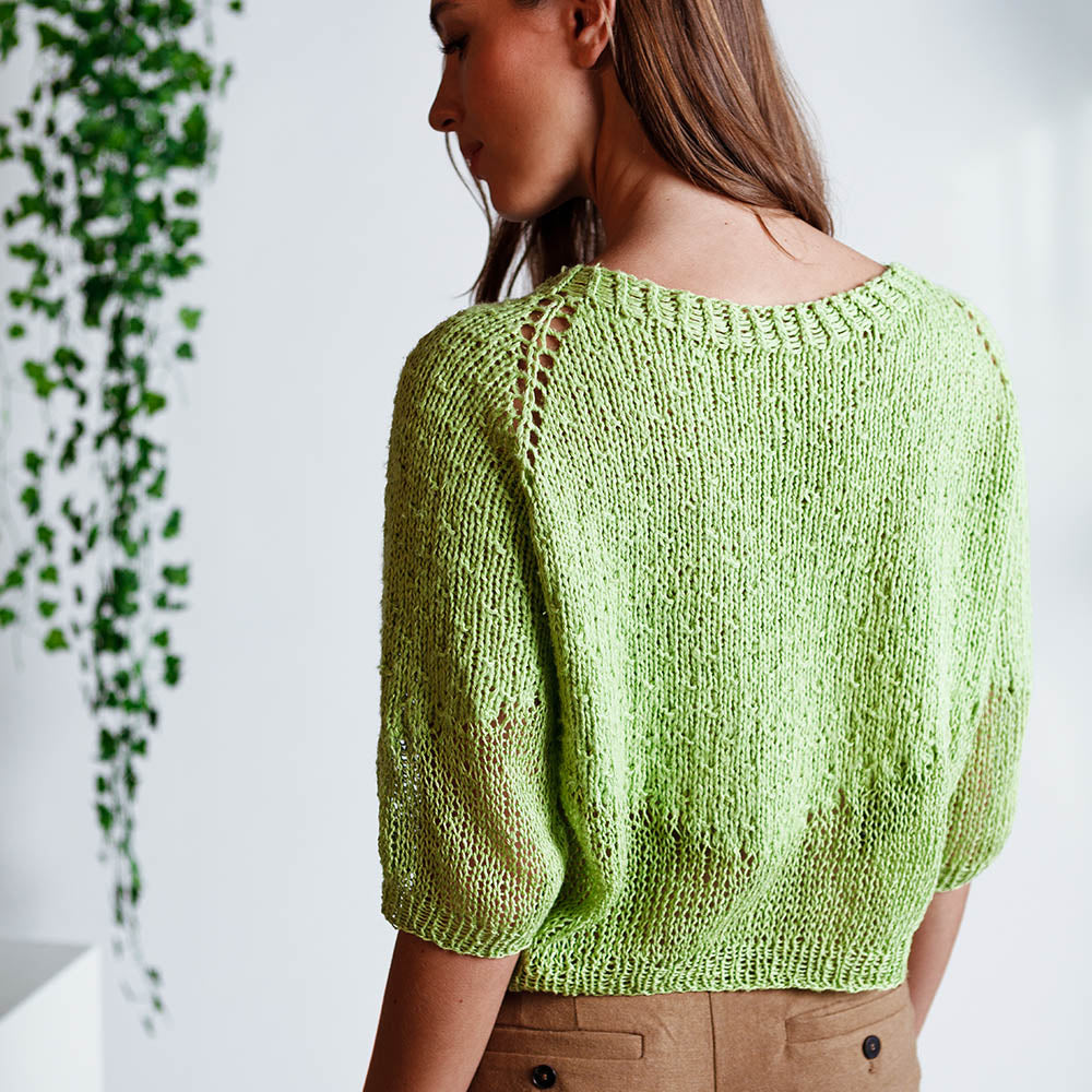 Pascuali Asha pullover schema maglia top-down