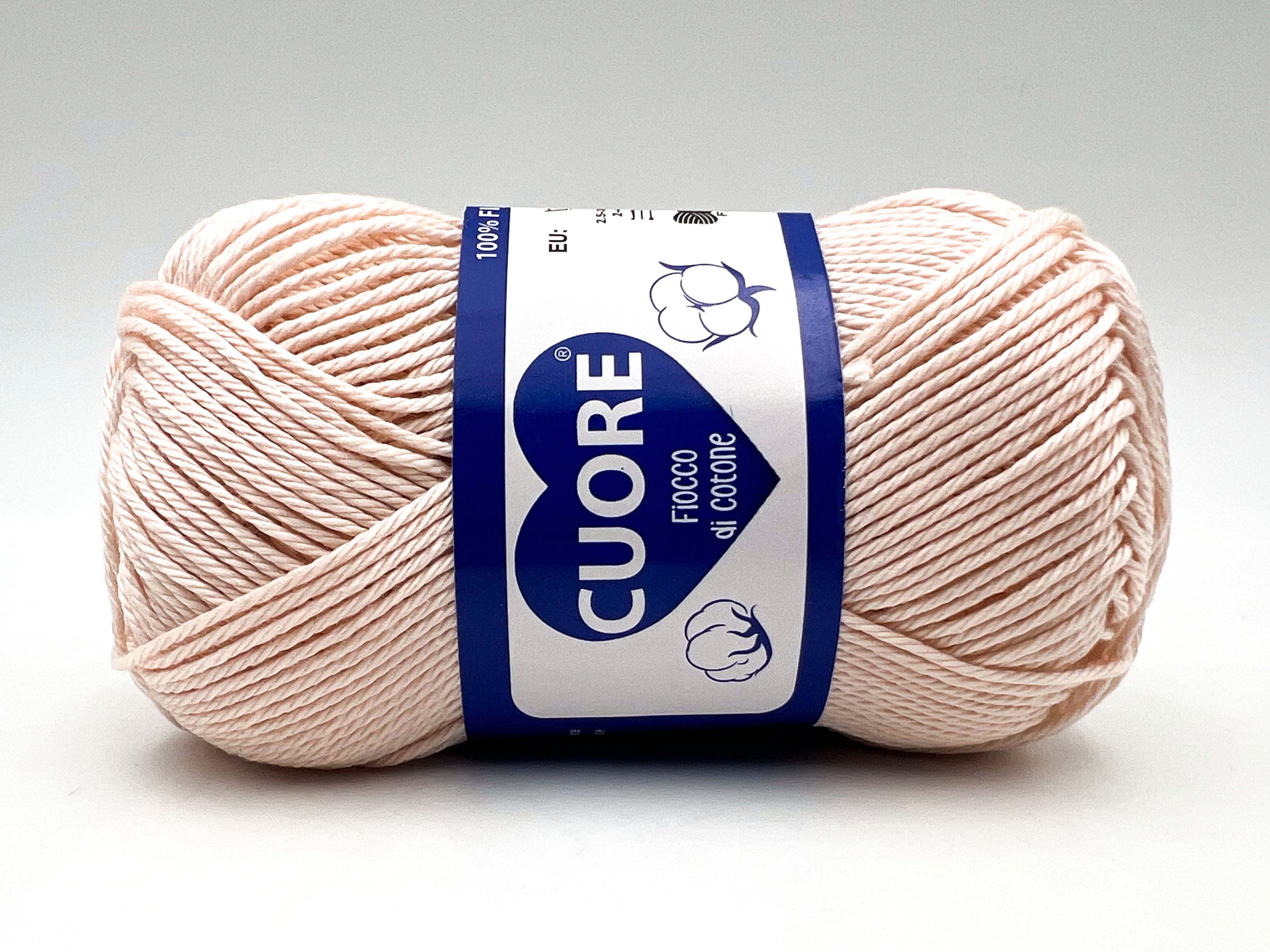 Il Filo di Arianna Cuore gomitolo cotone 40g tinta unita