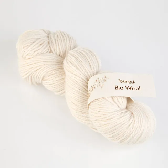 Rosarios4 Bio-Wool filato da tingere naturale