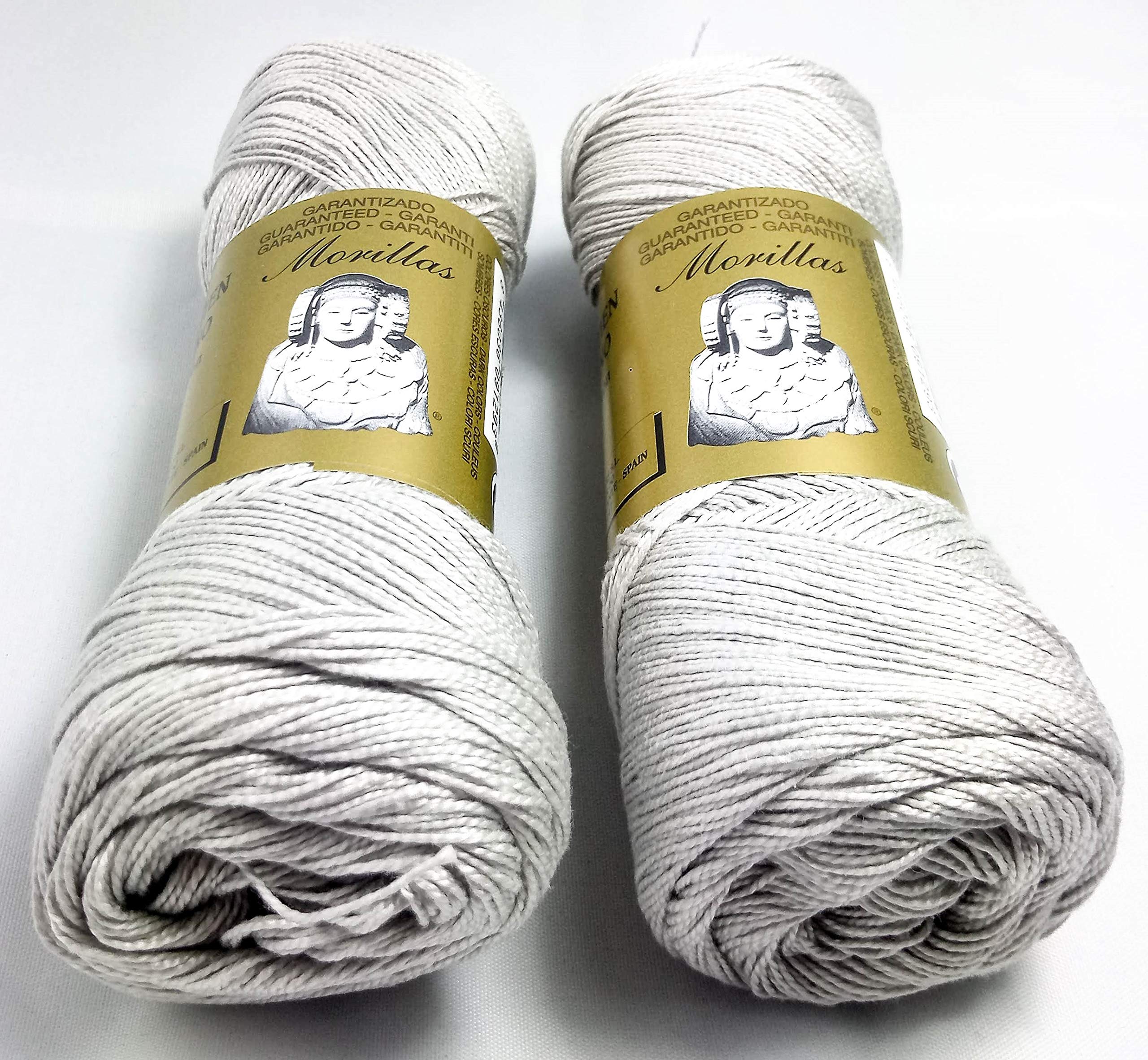 Morillas Zepelines Ne 8/2 filo cotone 2x75 g grigio 38 mercerizzato