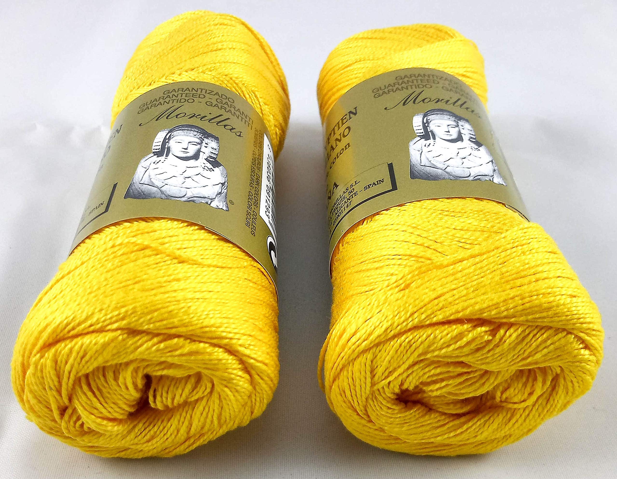 Morillas Zepelines Ne 12/2 cotone perlato giallo 9 2x75 g