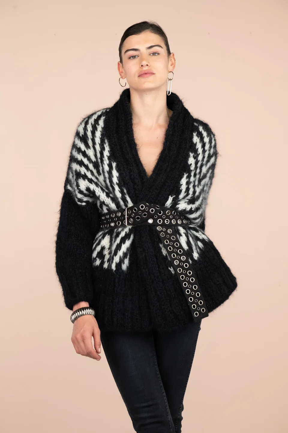 Annyblatt Zita kit maglia cappotto jacquard