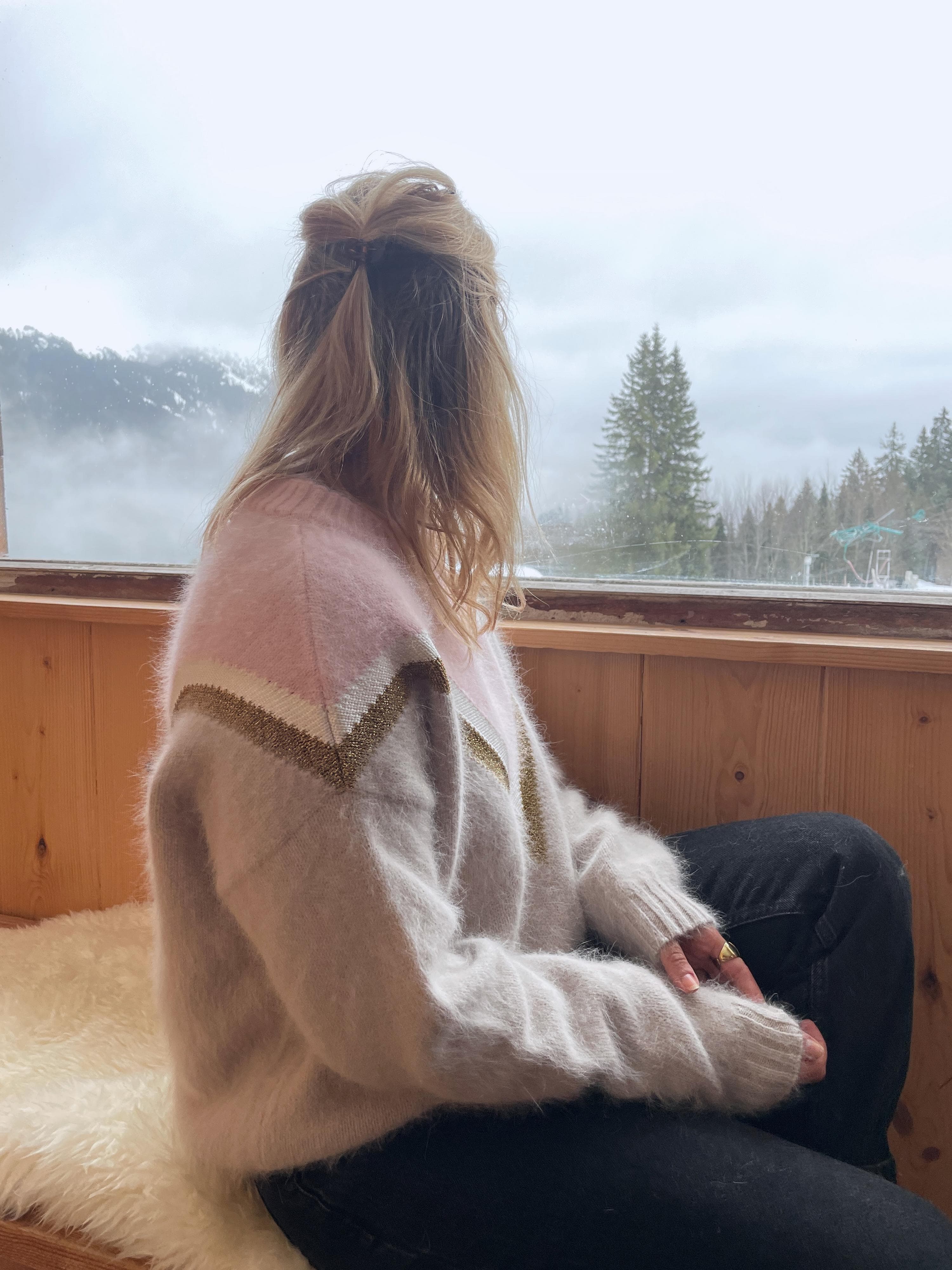 Annyblatt Celeste maglione angora Dune e Poudre
