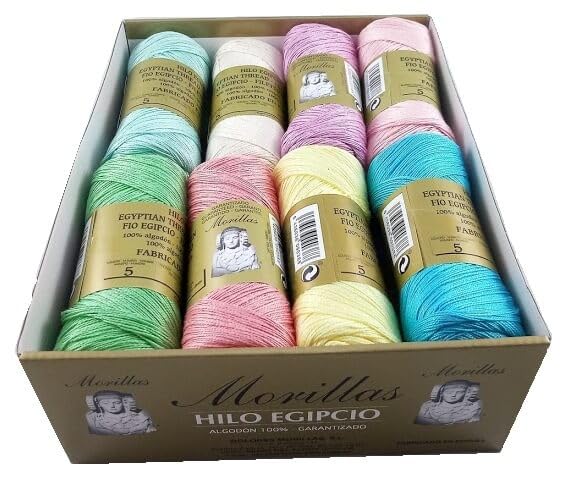 Morillas Zepelines Ne 5/2 filo cotone 16 gomitoli colori chiari