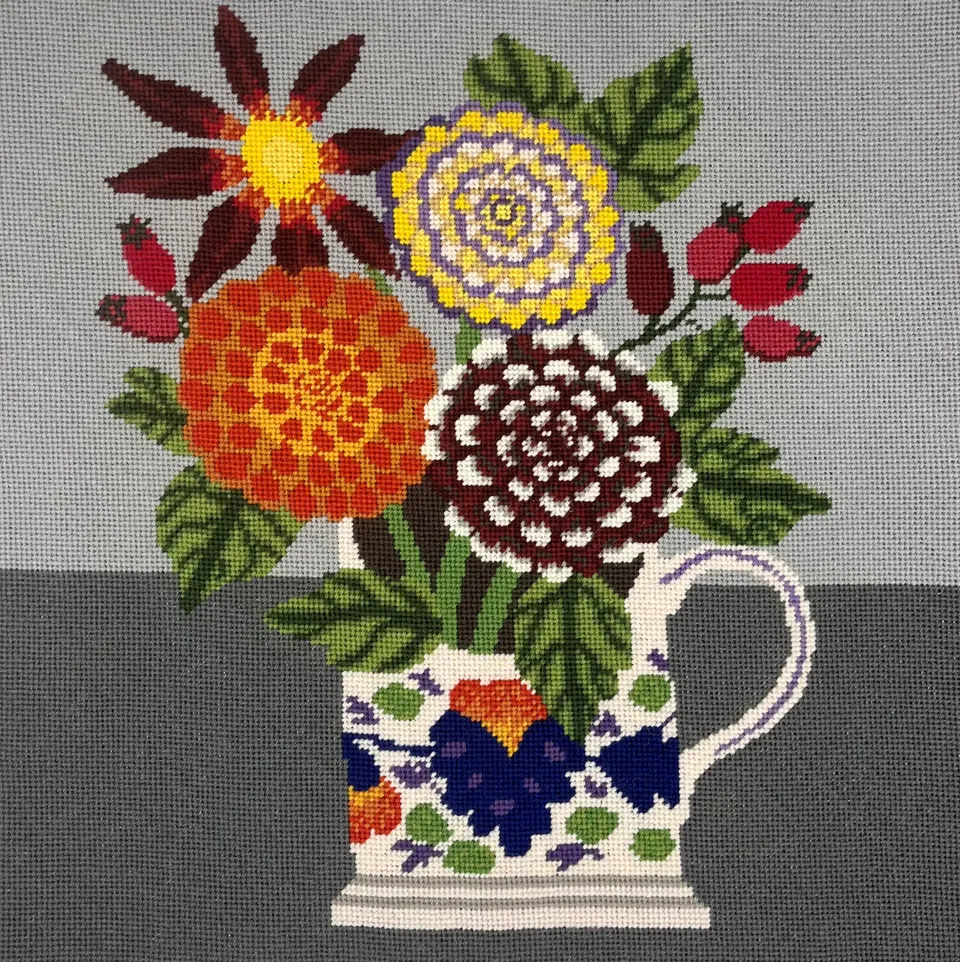 Appleton Tapestry Orange Dahlia kit arazzo floreale