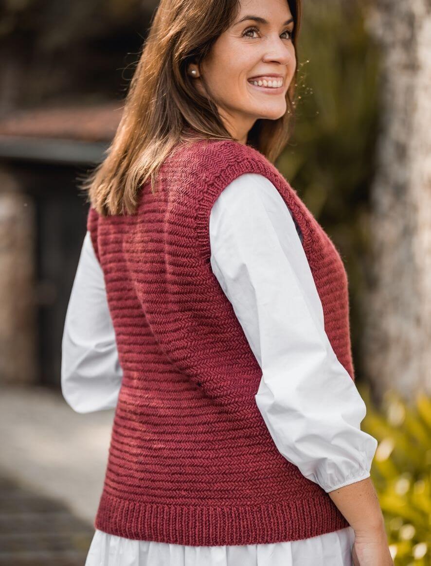 Rosarios4 263 Colete Fausto schema maglia donna