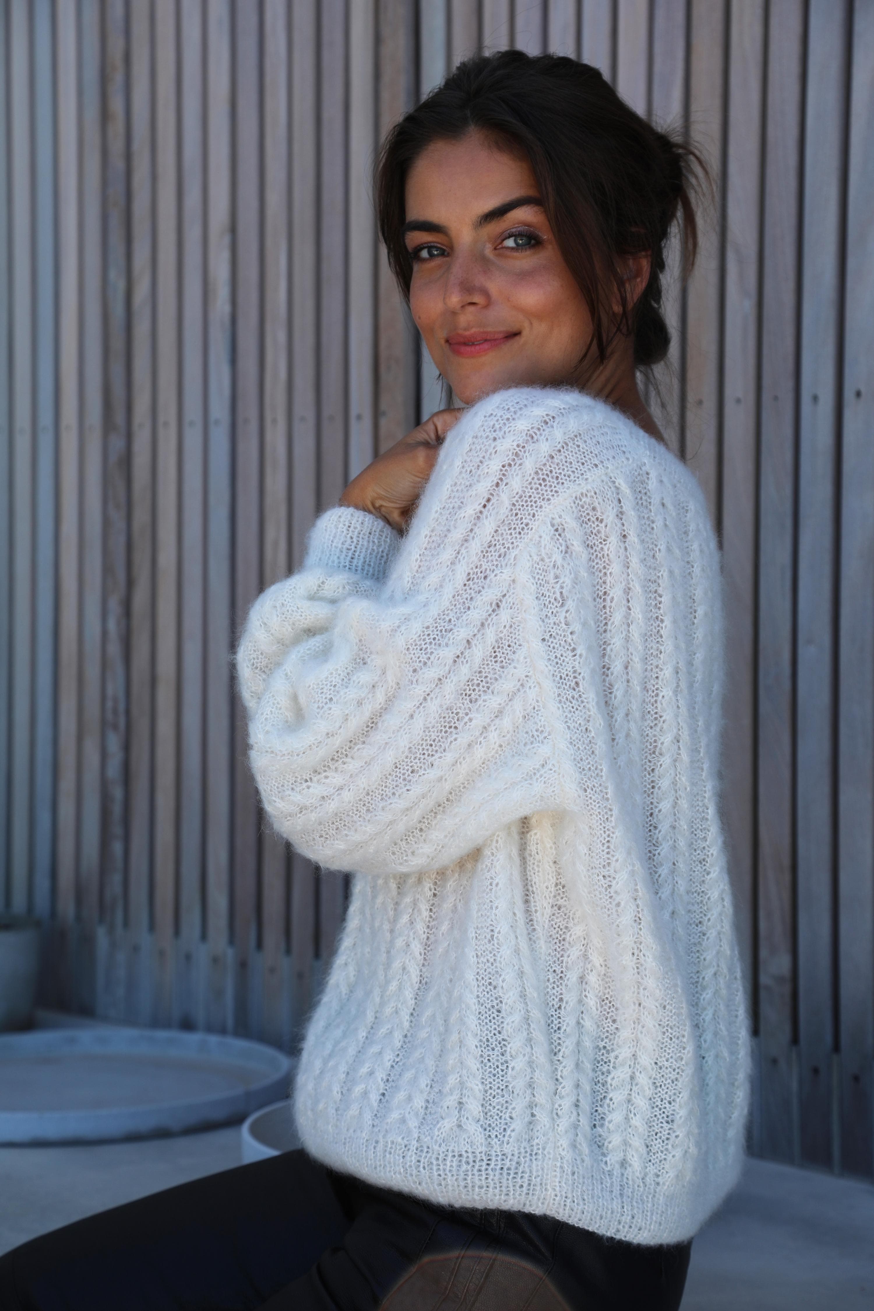 Anny Blatt Thea kit maglia maglione mohair trecce