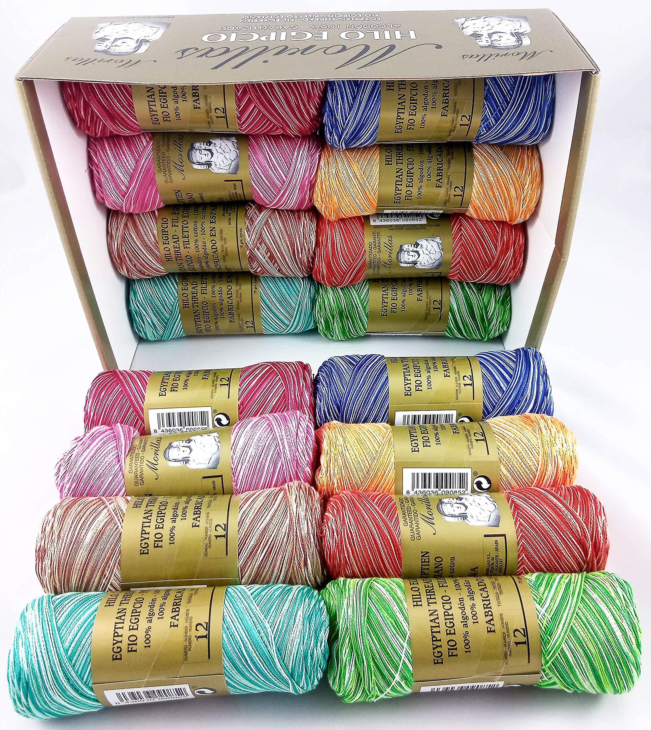 Morillas Zepelines Ne 12/2 cotone perlato 16x75 g multicolore assortiti