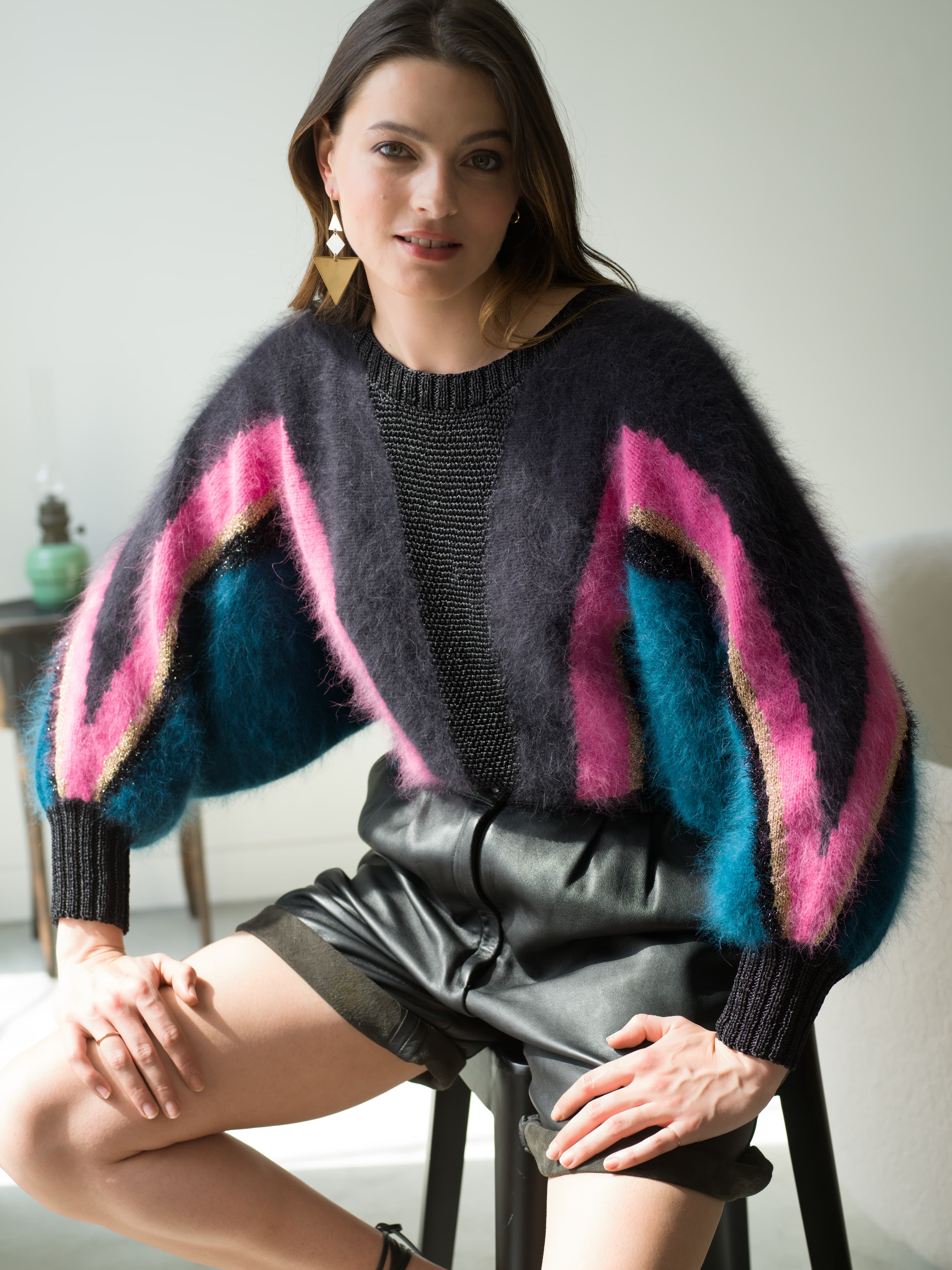 Annyblatt Scarlett kit maglia Dubaï e Rosa angora