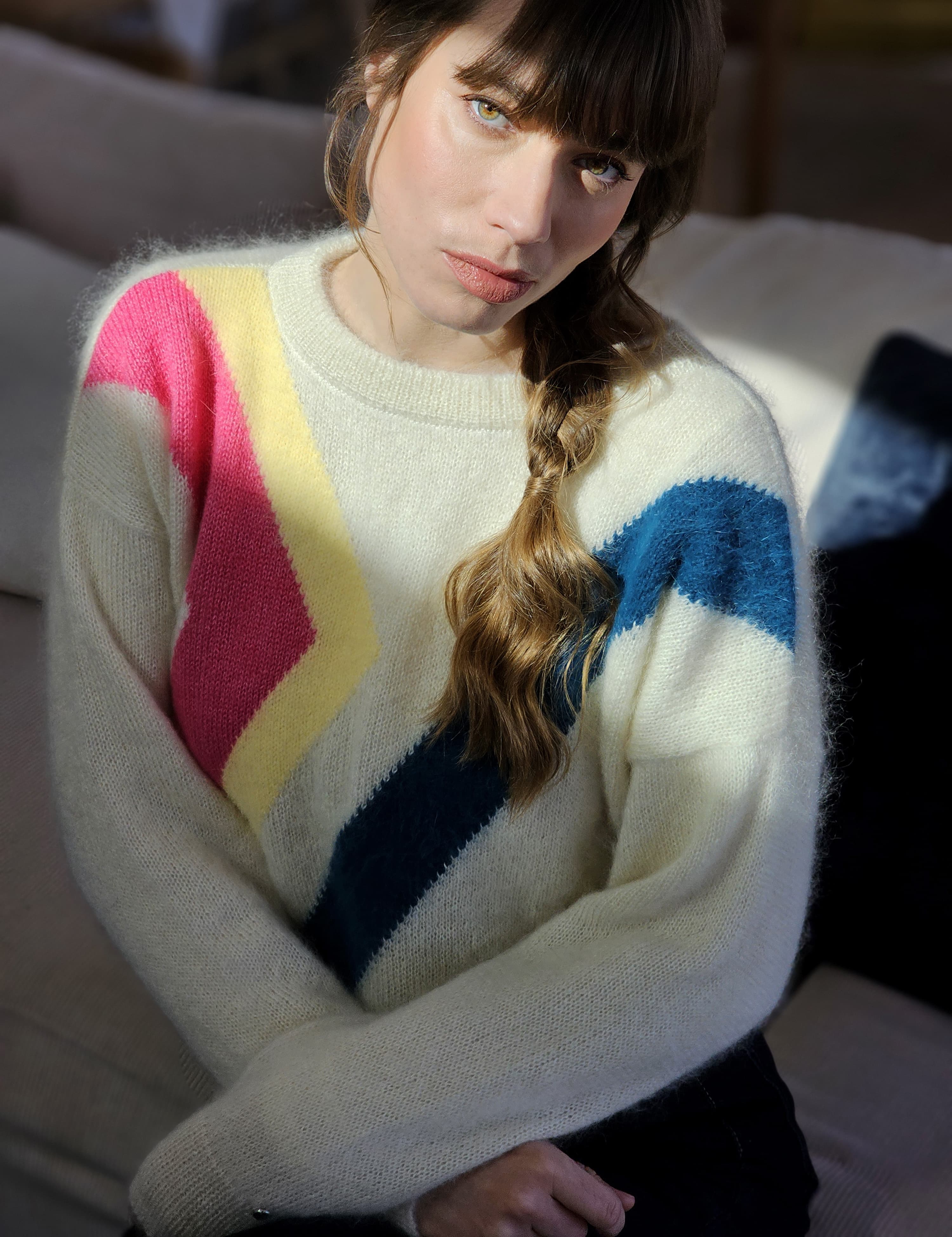 Anny Blatt Inès maglione mohair angora joie