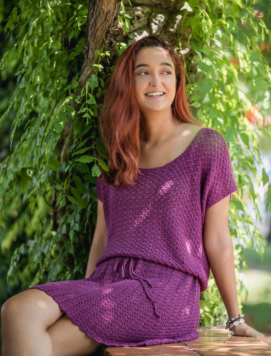 Rosarios4 298 Vestito Caravela schema maglia donna