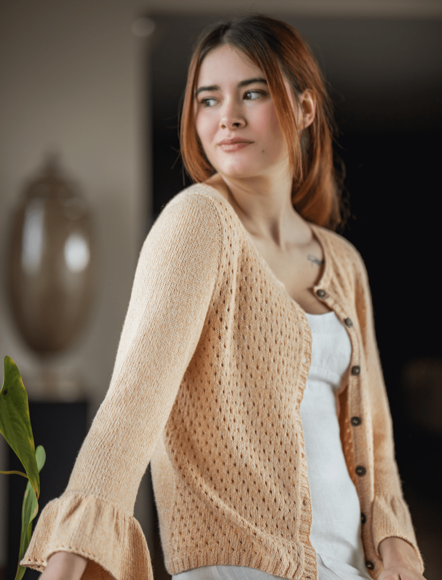 Rosarios4 421 Casaco Julieta modello cardigan donna
