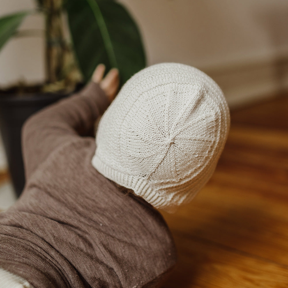 Pascuali Felipo cappello neonato schema maglia con laccetti