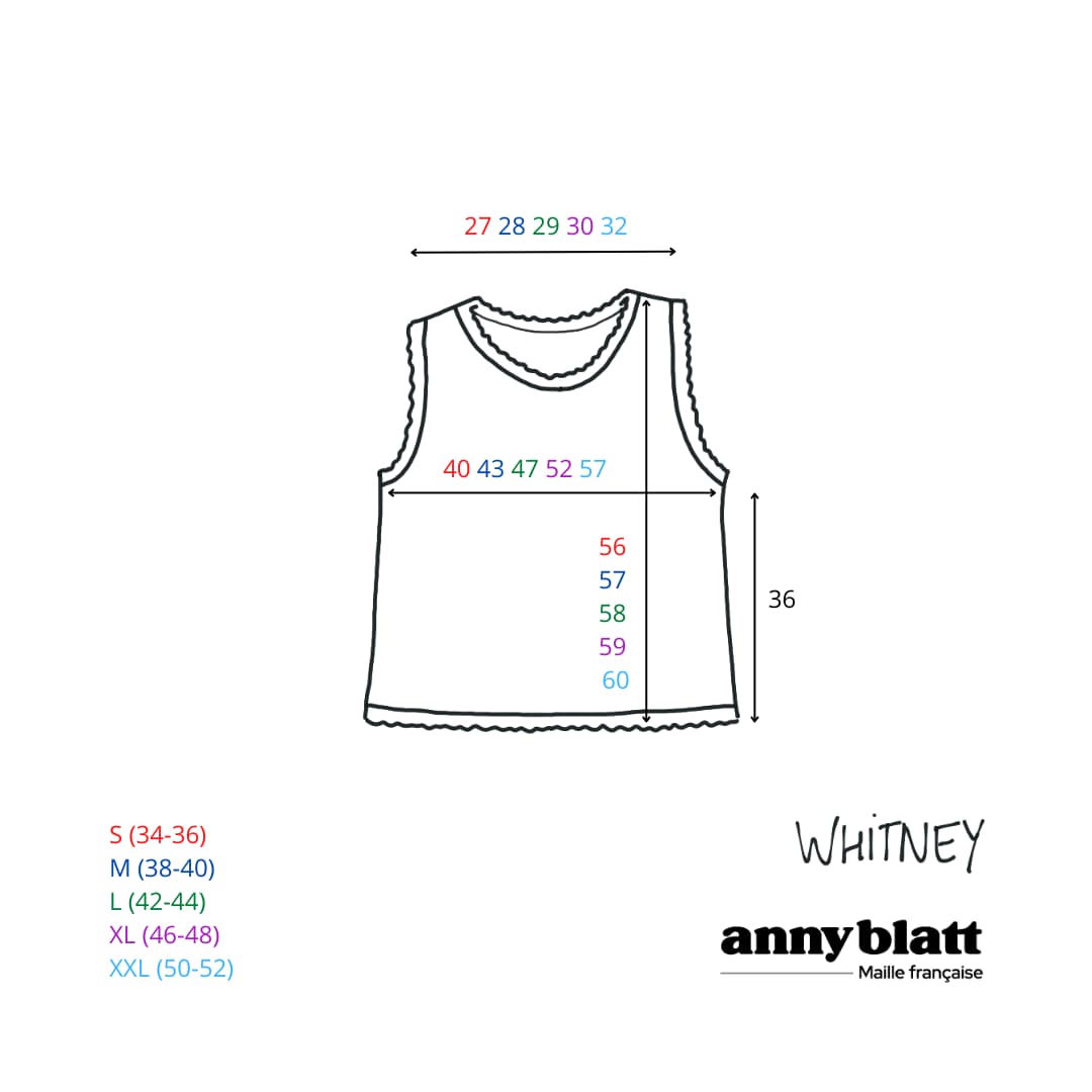 Annyblatt Whitney kit top uncinetto giada cotone