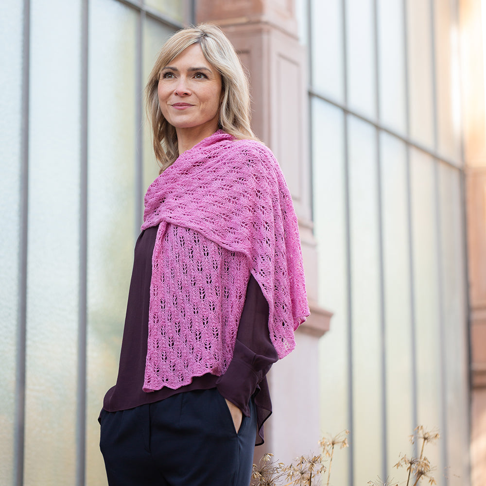 Pascuali Flower Stole stola schema maglia download