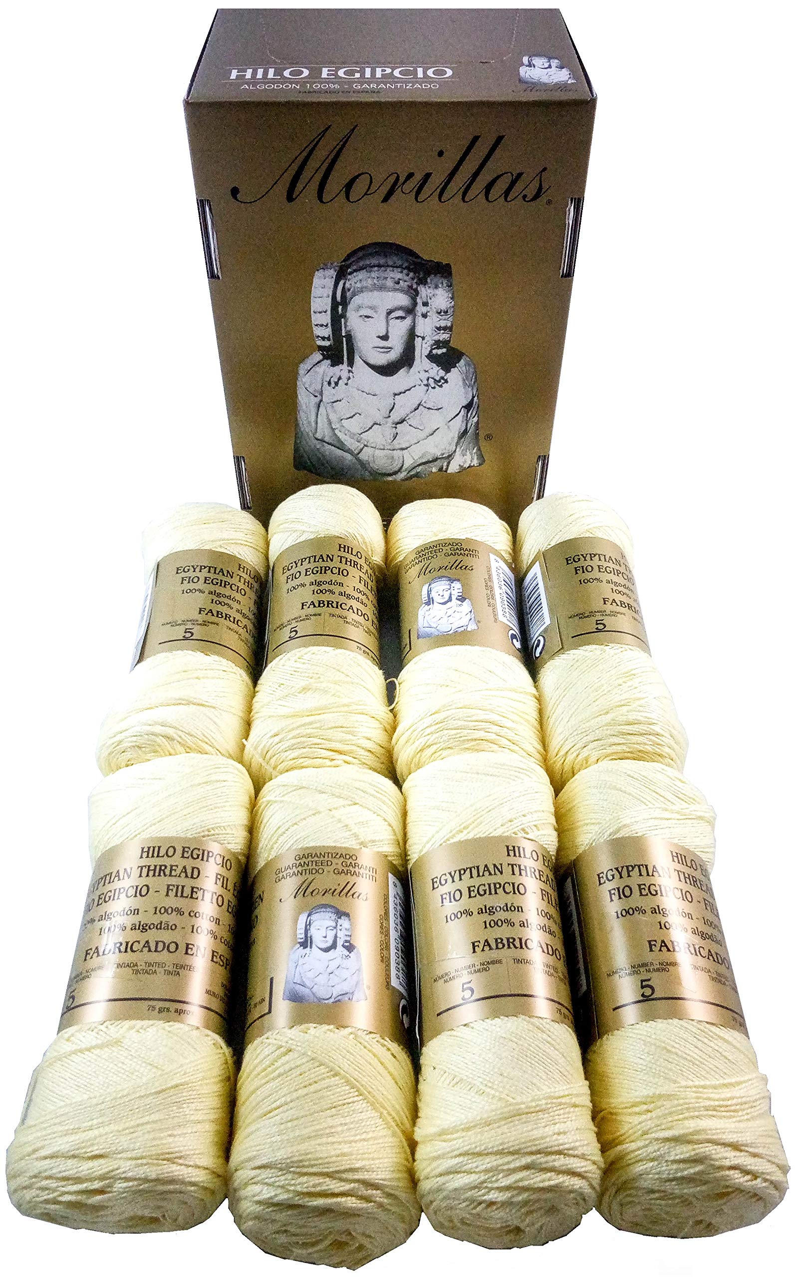 Morillas Zepelines Ne 5/2 filo di cotone giallo 3 x8 mercerizzato