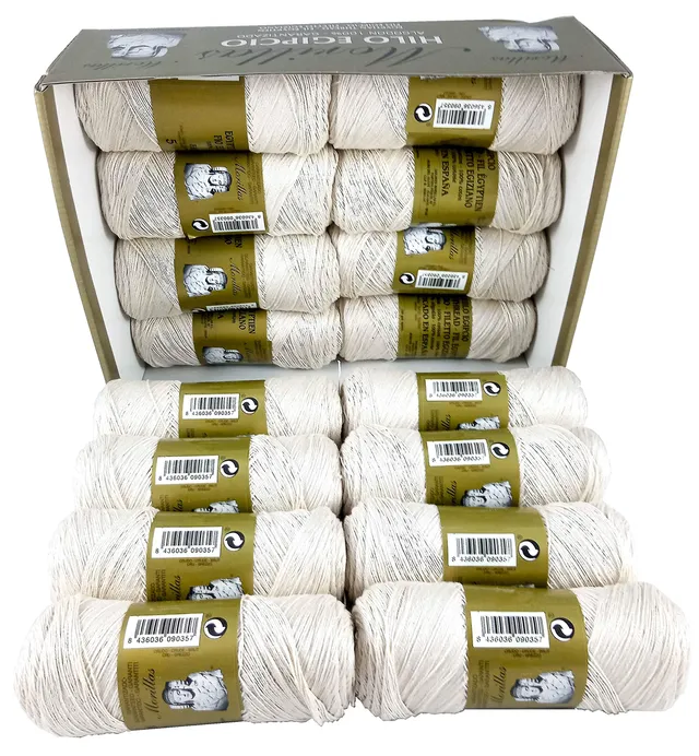 Morillas Zepelines Ne 5/2 filo cotone 16 gomitoli ecrù