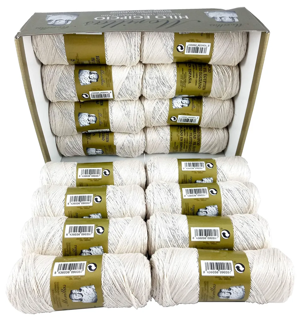 Morillas Zepelines Ne 5/2 filo cotone 16 gomitoli ecrù