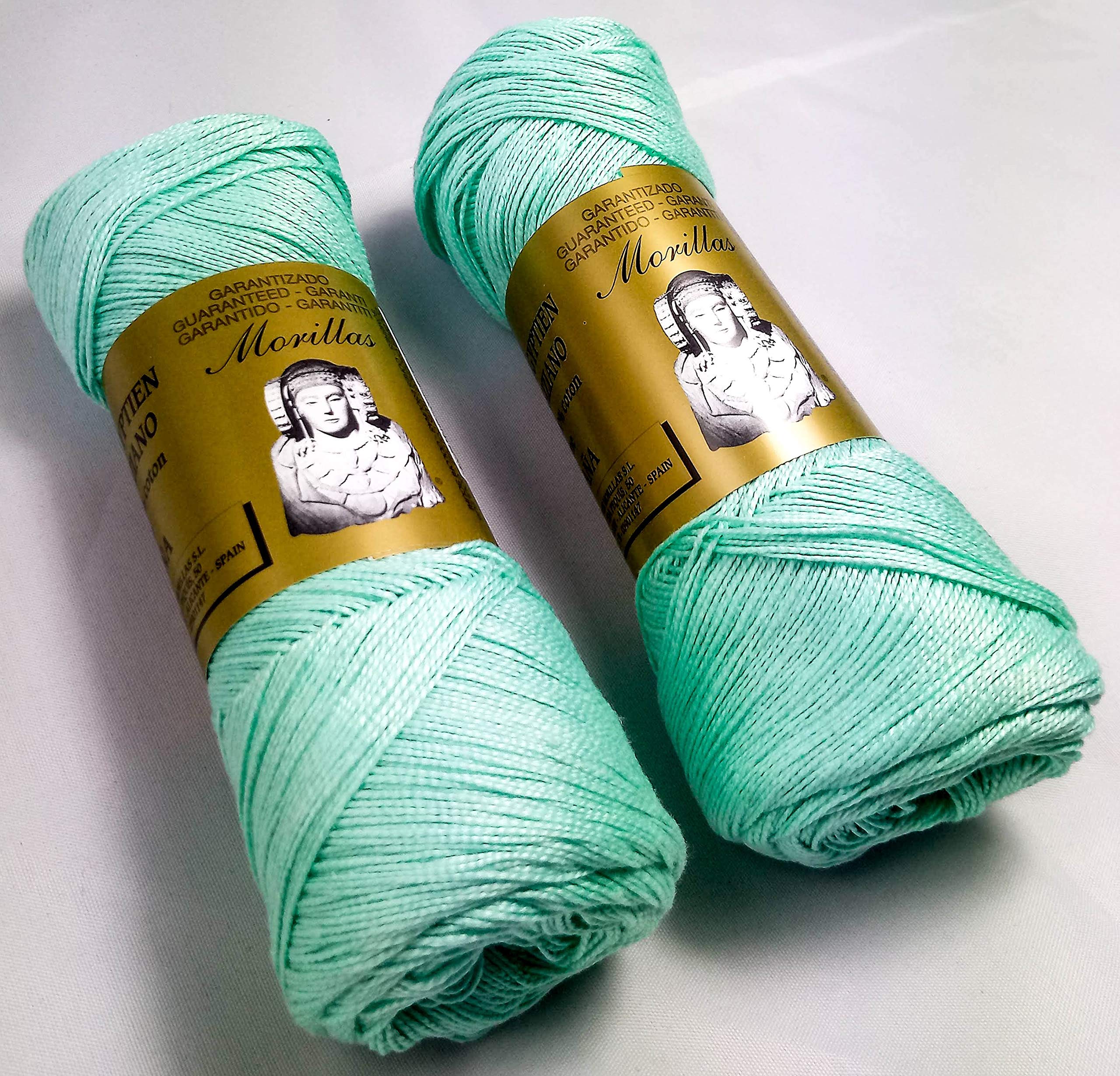 Morillas Zepelines Ne 8/2 cotone perlato turchese 39 2x75 g mercerizzato