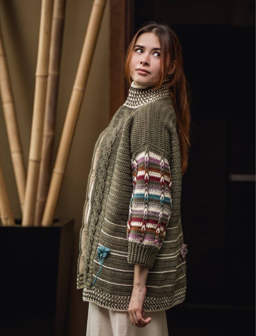 Rosarios4 443 Jardim Secreto cardigan donna