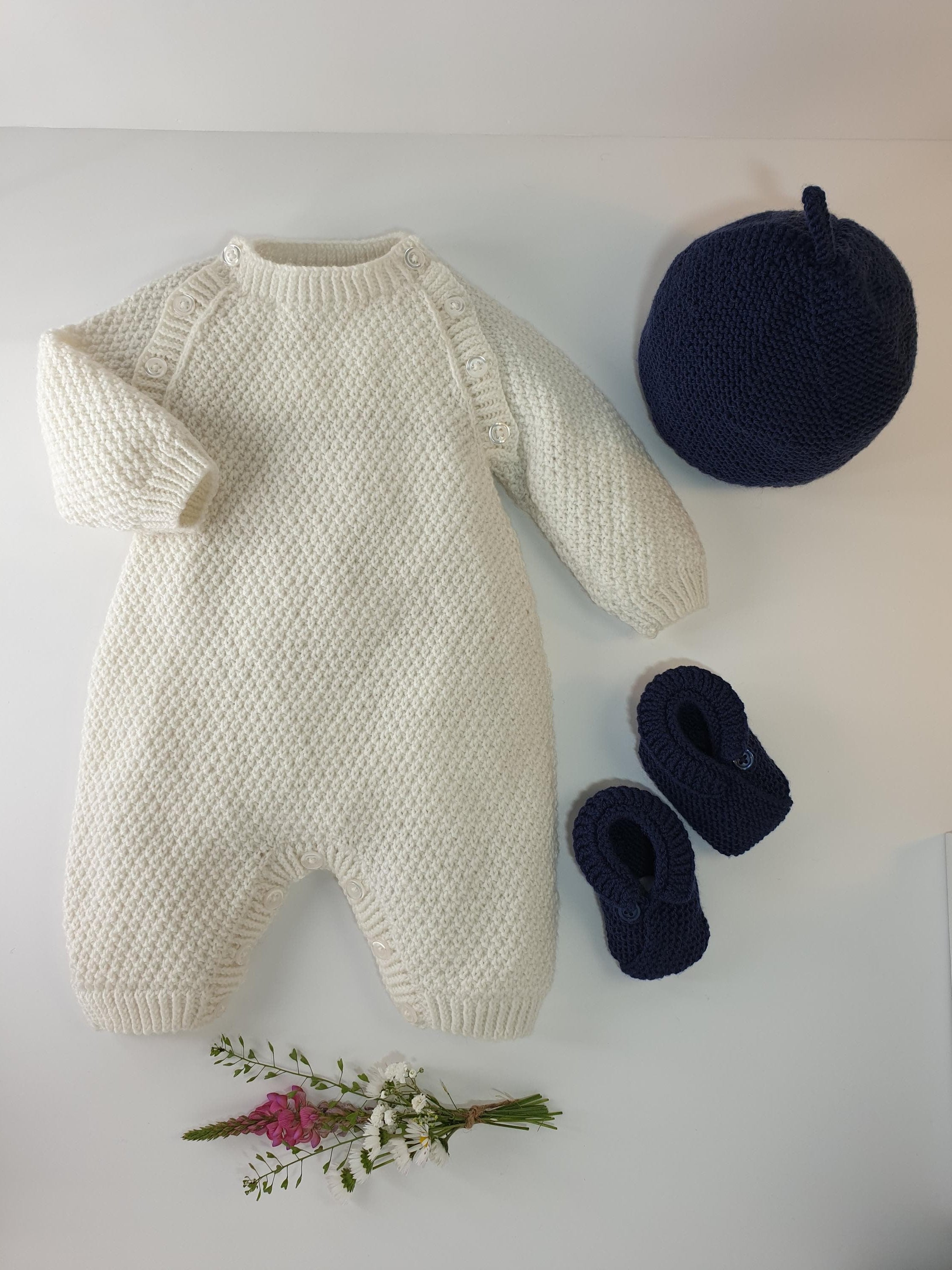 Anny Blatt The Baby Blatt kit tutina neonato bianco