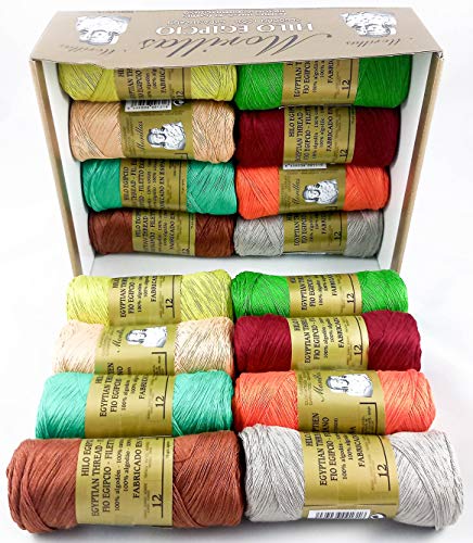 Morillas Zepelines Ne 12/2 filato cotone serie 3 16 gomitoli mercerizzato