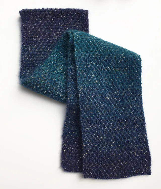 Anny Blatt Méribel kit sciarpa mohair oceano taglia unica