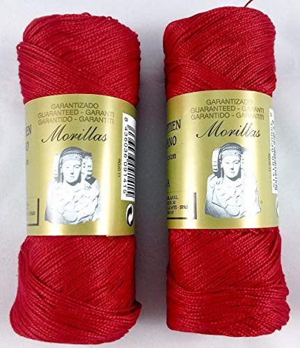 Morillas Zepelines Ne 5/2 cotone perlato rosso 11 2x75 g