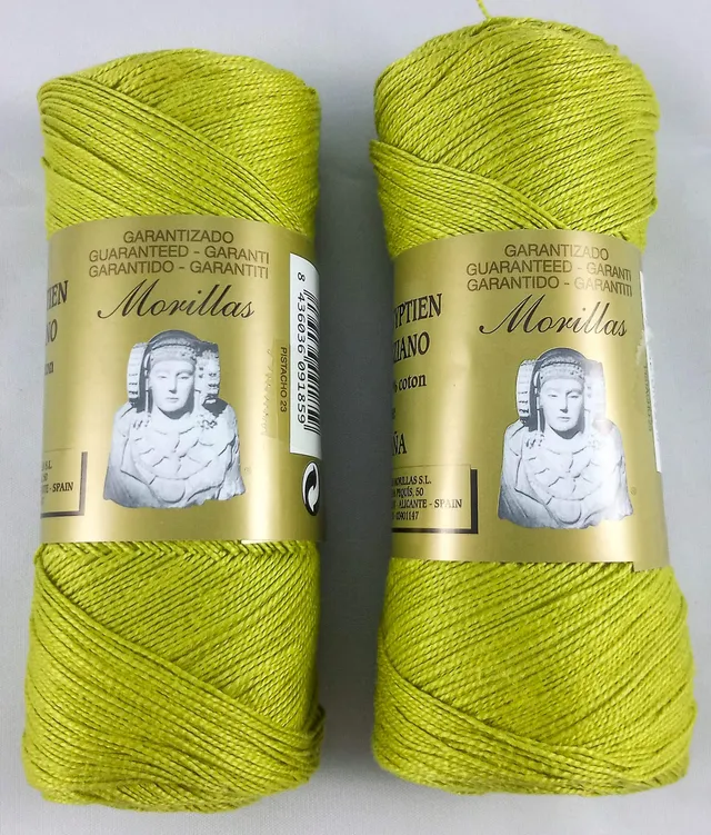 Morillas Zepelines Ne 5/2 cotone perlato pistacchio 23 2x75g