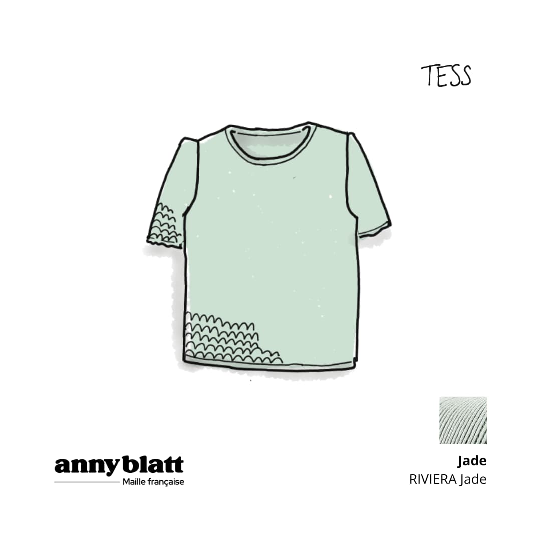 Annyblatt Tess kit uncinetto top cotone traforato