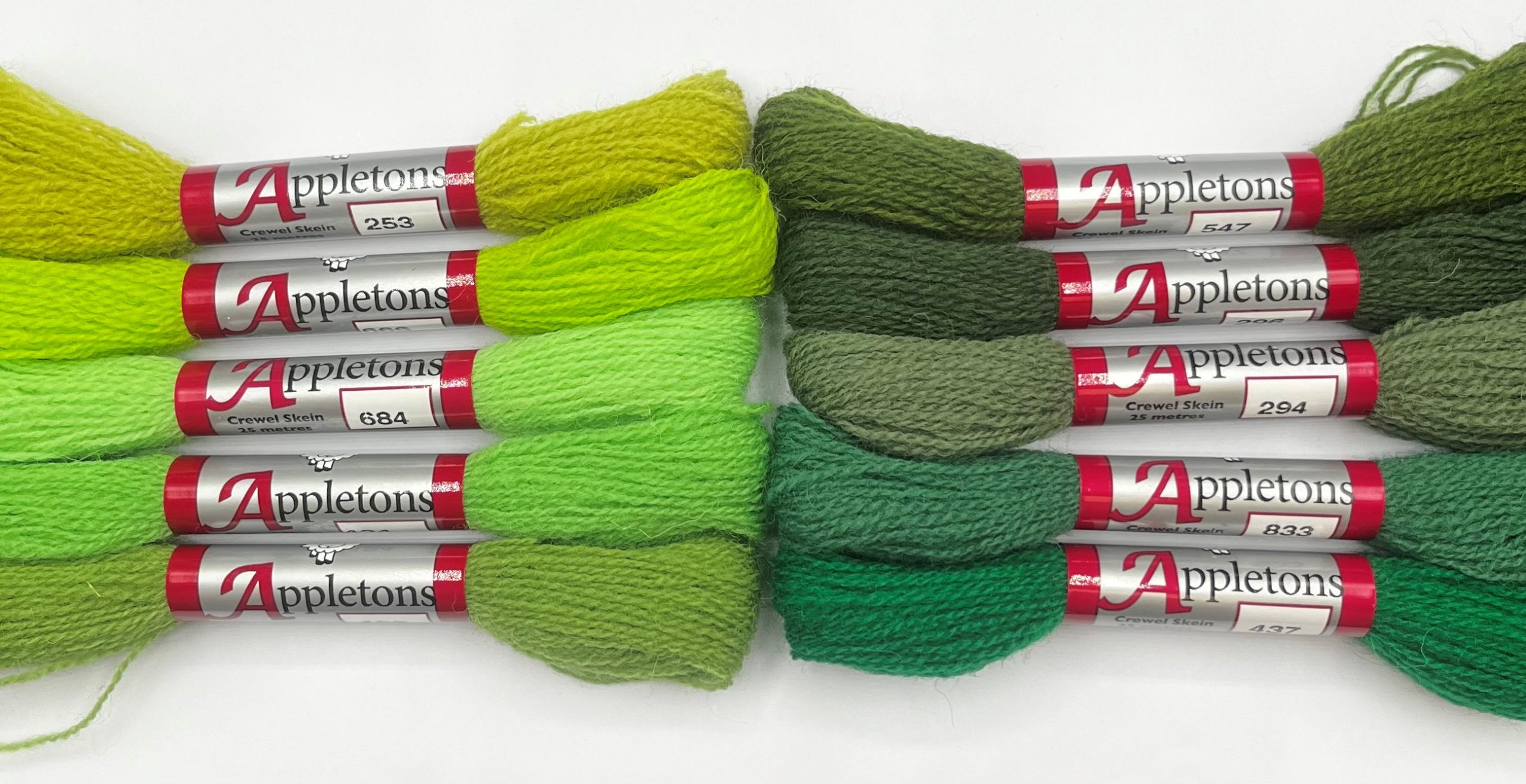 Appleton Crewel Greens lana crewel selezione verdi 2 capi