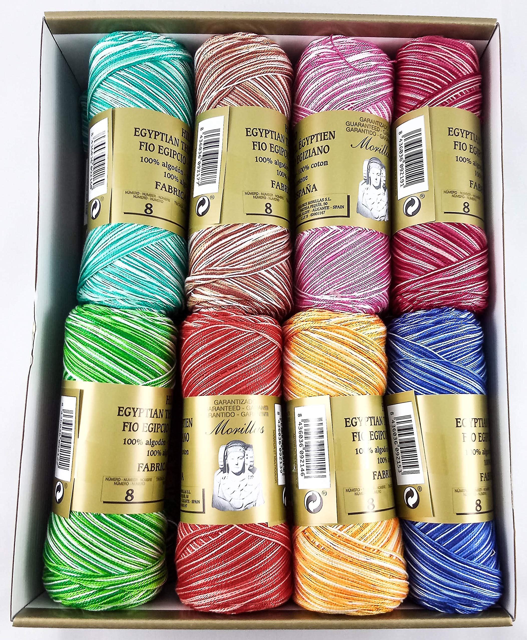 Morillas Zepelines Ne 8/2 cotone perlato 16 gomitoli colori