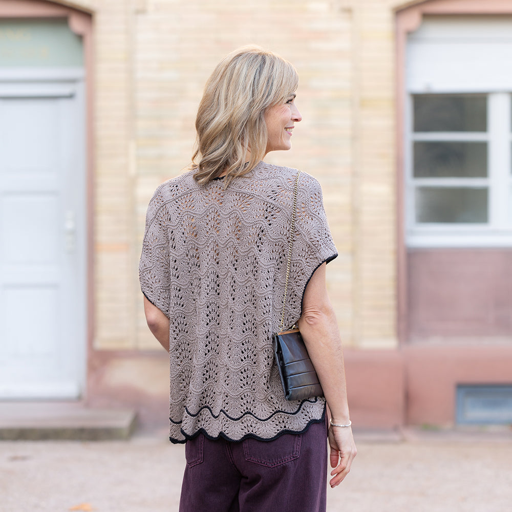 Pascuali Oyster Shirt schema maglia PDF lyocell bicolore