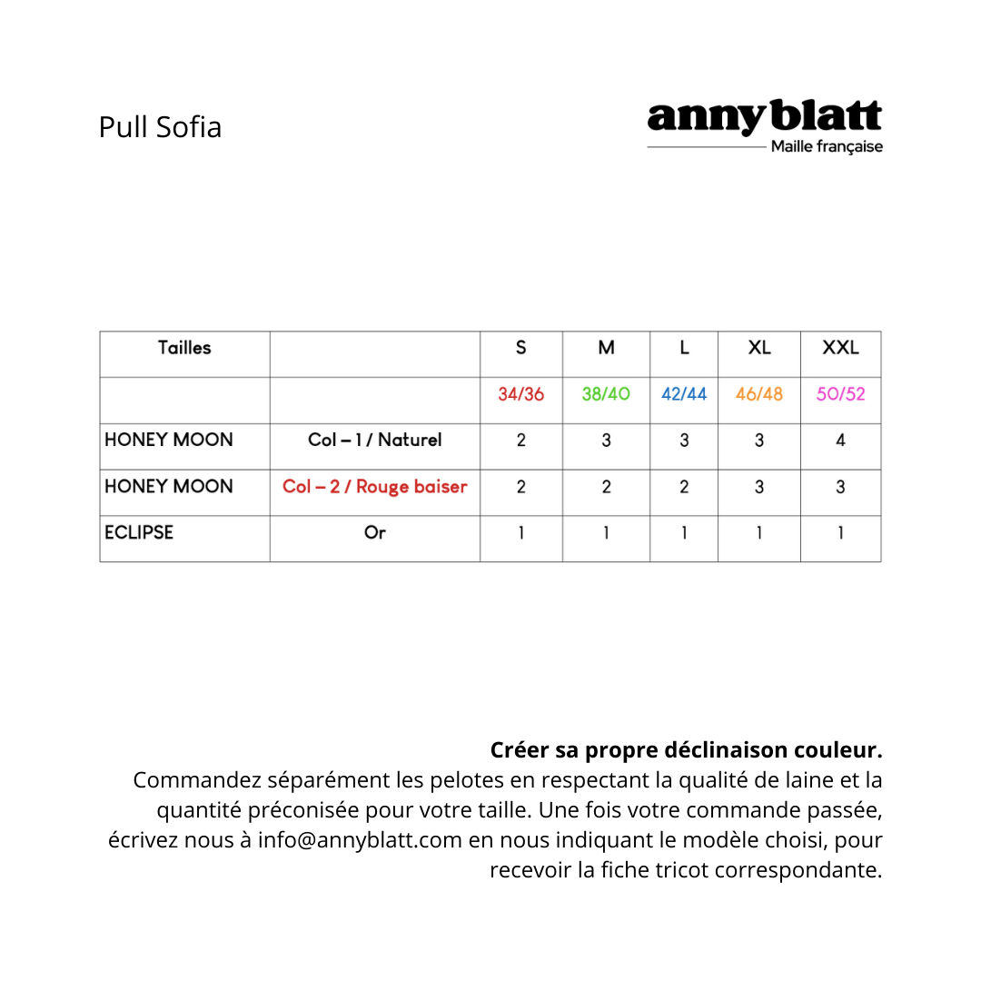 Annyblatt Sofia kit maglia mohair Naturale taglia S