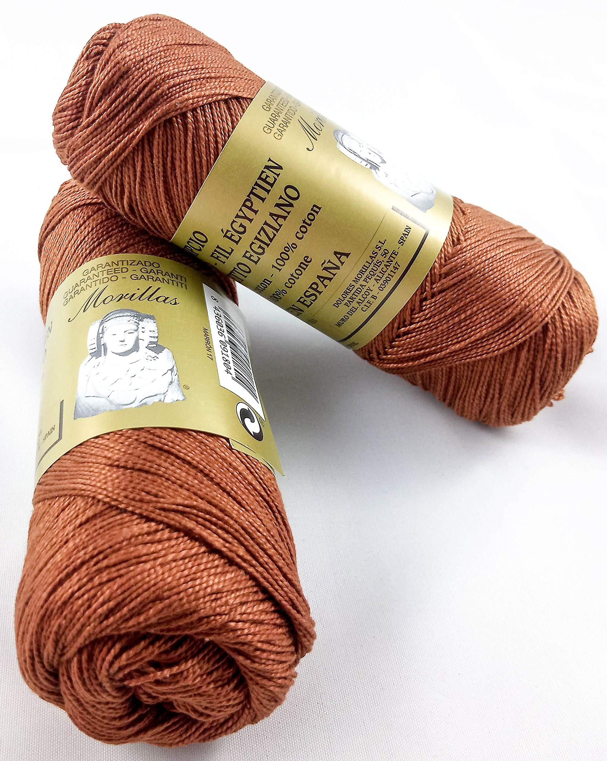 Morillas Zepelines Ne 5/2 filo cotone 2x75 g marrone 17 mercerizzato