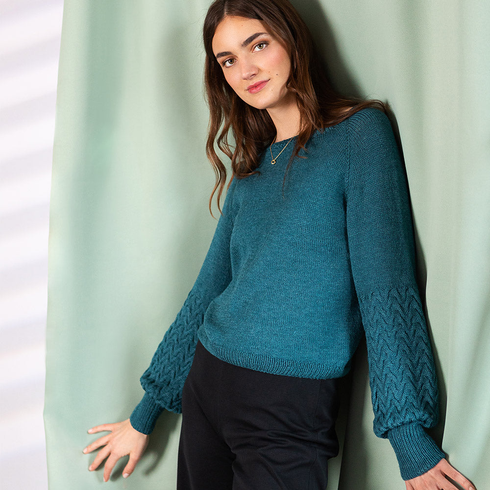 Pascuali Juna schema pullover donna trecce