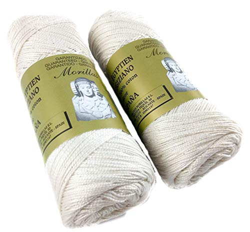 Morillas Zepelines Ne 5/2 filo cotone perlato ecrù 2x100 g