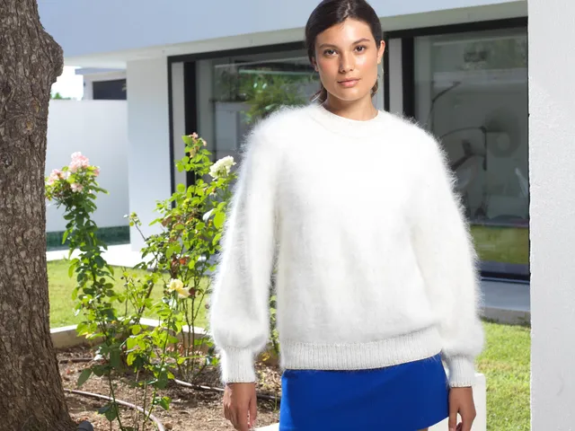 Annyblatt Candice kit maglia angora Naturale S