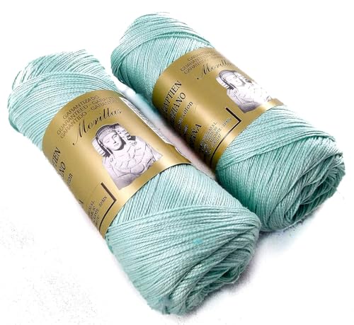 Morillas Zepelines Ne 5/2 cotone perlato blu 5 x2 tinta unita