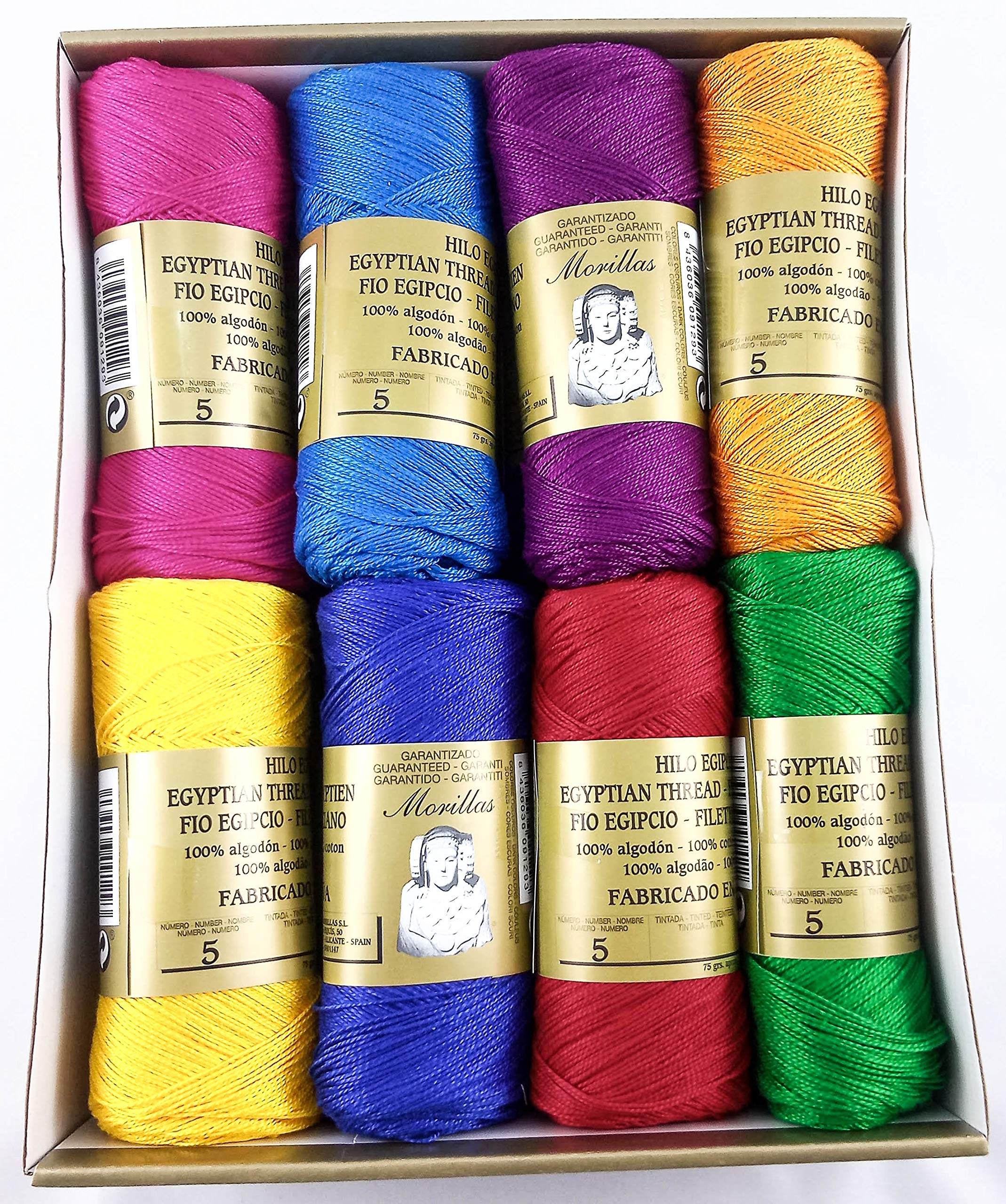 Morillas Zepelines Ne 5/2 cotone perlé scuri 16 pezzi