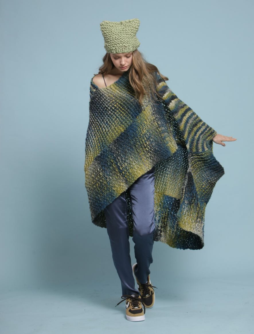 Rosarios4 Allegro 109 schema poncho lungo donna