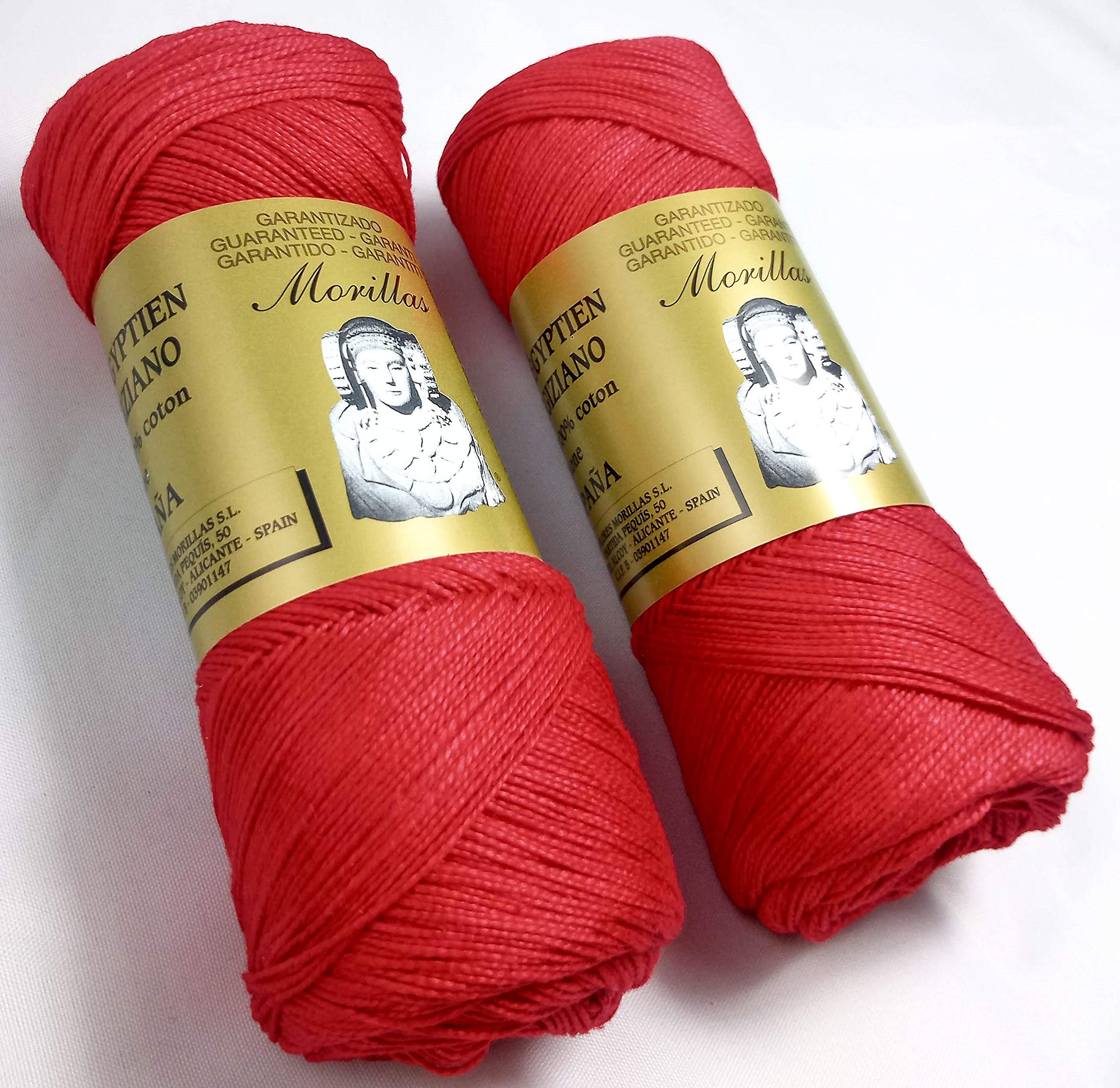 Morillas Zepelines Ne 8/2 cotone perlato rosso 40 2x75 g mercerizzato