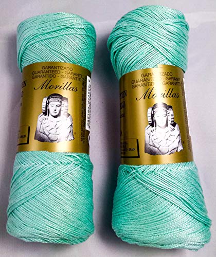 Morillas Zepelines Ne 8/2 cotone perlato turchese 39 2x75 g mercerizzato