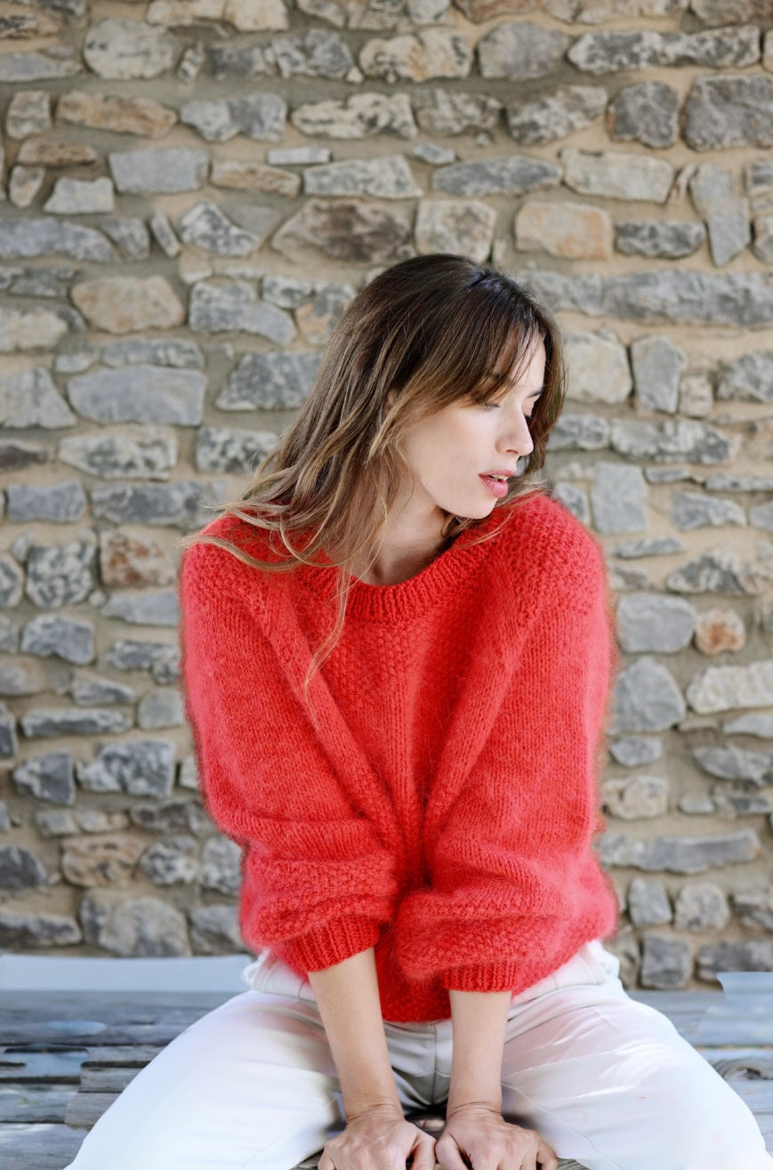 Annyblatt Diana kit maglia pullover angora e merino