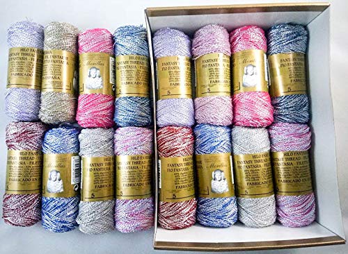 Morillas Zepelines Fantasia N.5 filato lamé scuri 16 gomitoli cotone