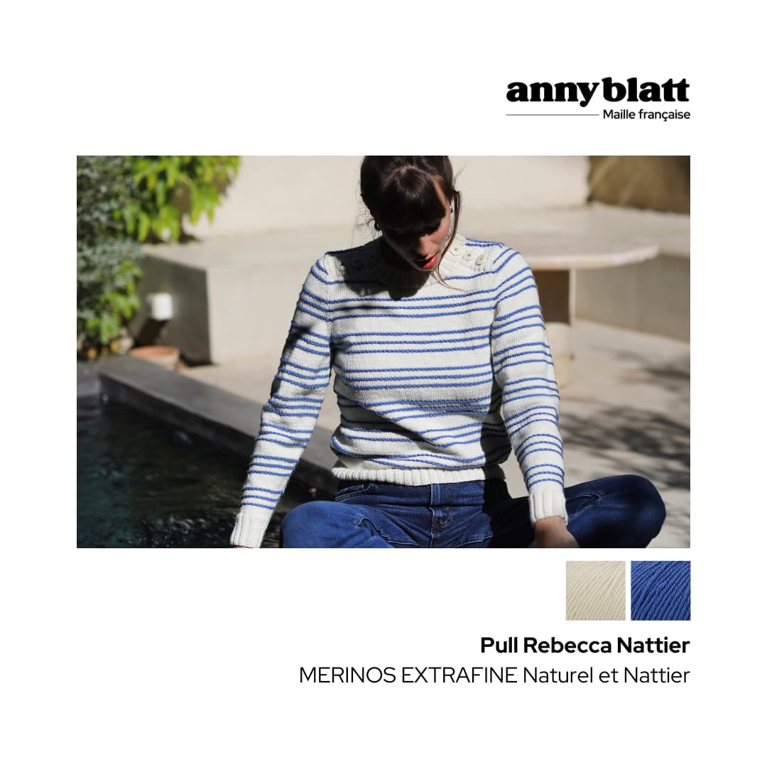 Anny Blatt Rebecca kit maglia merino nattier taglia S