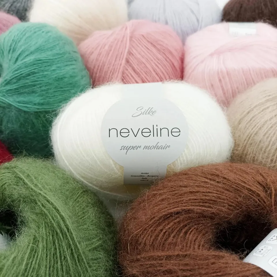Il Filo di Arianna Neveline lana mohair 50 g ferri 4-4.5