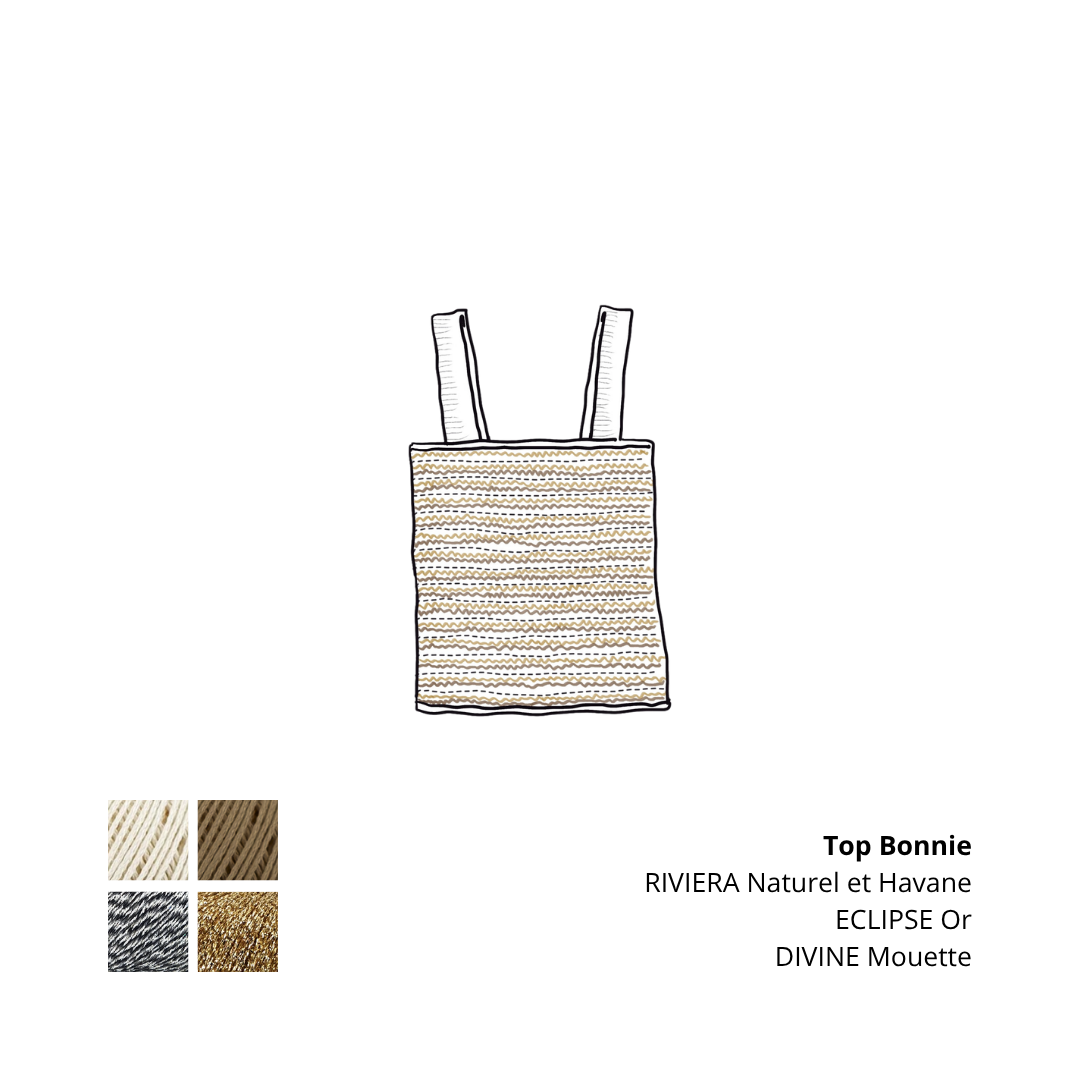 Annyblatt Bonnie top kit maglia cotone estivo