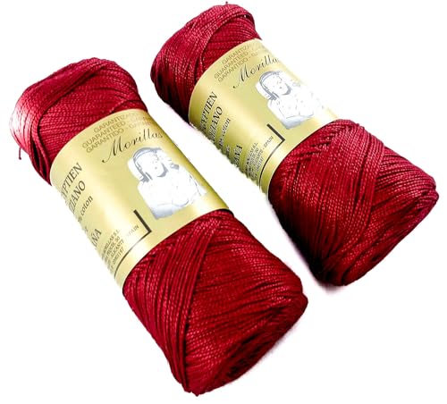 Morillas Zepelines Ne 5/2 cotone perlato granata 18 2x75 g tinta unita