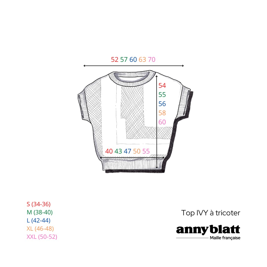 Annyblatt Ivy top kit maglia estivo jacquard